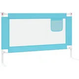 vidaXL Kleinkind-Bettschutzgitter Blau 120x25 cm Stoff