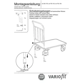 Cordes Variofit Schiebebügelwagen 400 kg