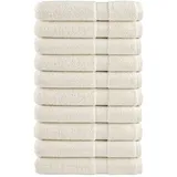 vidaXL SOLUND Handtuchset 10-tlg. cremeweiß