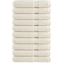 vidaXL SOLUND Handtuchset 10-tlg. cremeweiß