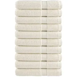 vidaXL SOLUND Handtuchset 10-tlg. cremeweiß