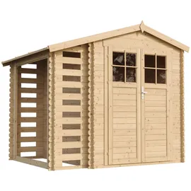 TIMBELA Gartenhaus M386F+M386G 2,72 x 2,06 m Braun