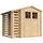 TIMBELA Gartenhaus M386F+M386G 2,72 x 2,06 m Braun