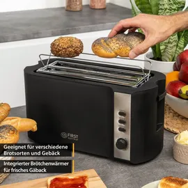 First Austria TZS First Austria Toaster 4 Scheiben, Langschlitz, | Schwarz