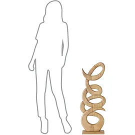 Boltze Deko-Objekt CURVI, Braun - 31 x 85 cm - Mangoholz