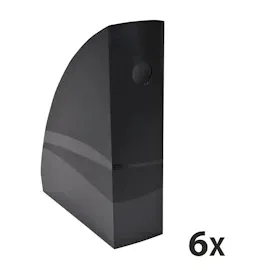 Exacompta 182014D Packung (mit 6 Stehsammler MAG-CUBE, ECOBlack - schwarz