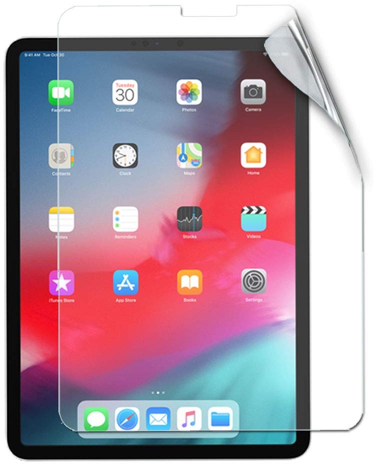 TECHGEAR Displayschutz für iPad Pro 11 (2020/2018) - Ultra Klare Schutzfolie für iPad Pro 11 2020, 2018 mit Reinigungstuch + Applikationskarte [1. 2. Generation]