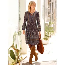 Inspirationen Druck-Kleid Tunikakleid Mehrfarbig 24
