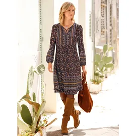 Inspirationen Druck-Kleid Tunikakleid Mehrfarbig 24