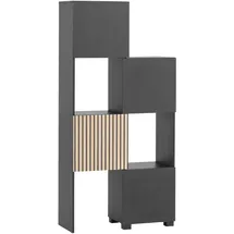 Schildmeyer Alexa Schieberegal 44,8-76,0 x 33,1 x 165,1 cm Schwarz