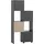 Schildmeyer Alexa Schieberegal 44,8-76,0 x 33,1 x 165,1 cm Schwarz
