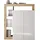 Home Affaire Sekretär HOME AFFAIRE "Hamburg Breite 108 cm, Höhe 126 cm, 2 Türen, PC-Schrank, Home-Office", braun (weiß, eiche cadiz nb), B:108cm H:126cm T:42cm, Sekretäre, Sekretär, dekorativer Rahmen, Tastaturauszug, Stauraum, Multifunktional