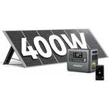 AFERIY 2400W Solargenerator mit Solarpanel 400W, 2048Wh LiFePO4 & 1,5Std Schnellladung Solar Powerstation, 13 Ausgänge, <10ms USV, Sinuswelle 230V, BMS, für Notfall/Garten/Off-Grid/Wohnmobil/Camping