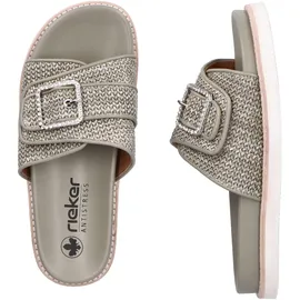 Rieker Damen V9582 Pantolette, grün 38 EU