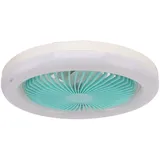 Dpofirs 9,8 Zoll Deckenventilator ohne Flügel mit Beleuchtung, Kleiner E27 36 W Leiser, Verstellbarer LED Deckenventilator mit Fernbedienung, Kleiner Deckenventilator mit Licht für