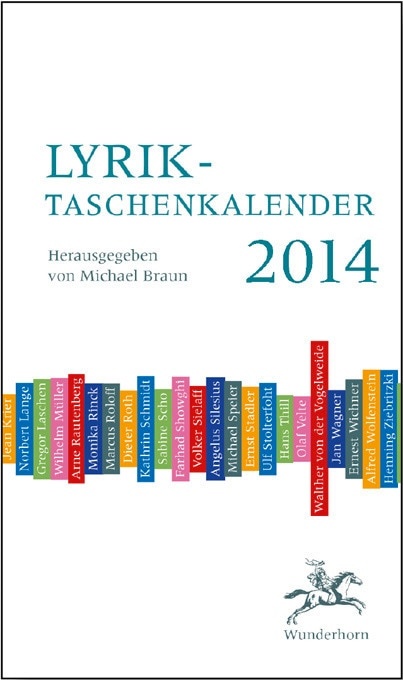 Wunderhorn, Kalender, Lyrik-Taschenkalender 2014