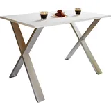 VCM Xona 110 x 76 x 80 cm weiß/silber