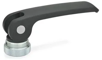 Exzenterspanner, Hebel Zink-Druckguss, Auflagescheibe Kunststoff, mit Innengewinde (927-82-M8-A-B)