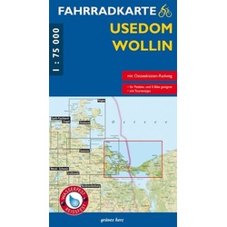 Fahrradkarte Usedom, Wollin