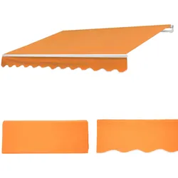 Ersatz-Bezug für Markise H791, Gelenkarmmarkise Ersatzbezug Sonnenschutz, 4,5x3m ~ Polyester terracotta