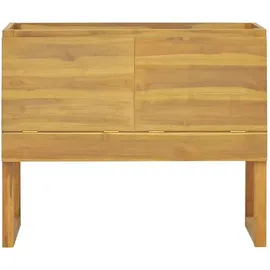 vidaXL Badschrank 90x40x75,5 cm Massivholz Teak