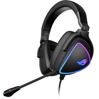 ASUS ROG Delta S Gaming Headset mit USB-C | Ai Powered Noise-Canceling Mikrofon | Over-Ear-Kopfhörer für PC, Mac, Nintendo Switch und Sony Playstation | Ergonomisches Design, Schwarz