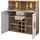 Innostyle Highboard INNOSTYLE "Barschrank SINFONIE, 120/129/37 cm BxHxT", cashmere matt, eiche altholz, B:120cm H:129cm T:37cm, ABS-Kunststoff, Glas, Holzwerkstoff, MDF, Metall, Sideboards, Highboard, 2 türig, 8 Flaschenfächer, 1 Glasklappe, LED-Beleuchtung, 