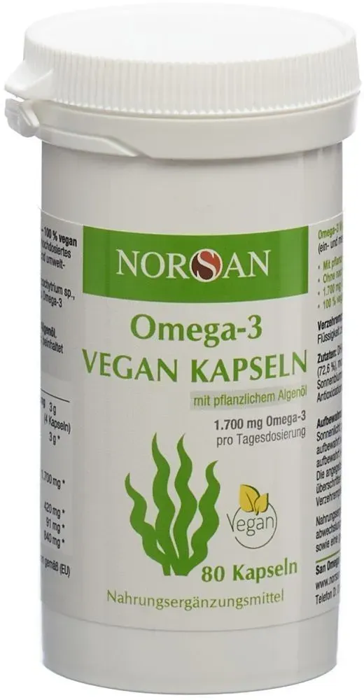 Norsan Omega-3 Vegan Algenöl Kapseln