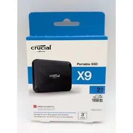 Crucial X9 2 TB USB-C 3.2 Schwarz CT2000X9SSD902
