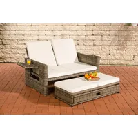 CLP Ancona 5 mm Loungesofa grau meliert/cremeweiß