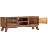 vidaXL TV-Schrank 110x30x40 cm Raues Mangoholz