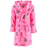 Barbie Mädchen Bademantel mit Kapuze in Rosa | Gr.: 128