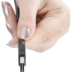 renkforce USB 2.0 A/Micro-B Anschlusskabel 1,8 m mit Wende-Stecker - Kabel nie wieder falsch herum e