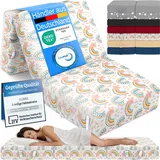 eloneo Klappmatratze 90 x 200 x 15 cm weich Polyester