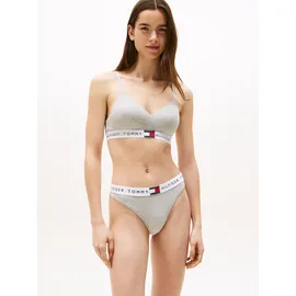 Tommy Hilfiger Bralette-BH "BRALETTE LIFT", Damen, Gr. M (38), N-Gr, grau (light grau), Jersey, Obermaterial: 90% Baumwolle, 10% Elasthan, TOMMY HILFIGER UNDERWEAR, kontrastfarbene Details, meliert, Basic, körpernah, BHs, mit kontrastfarbenen Details, mit Logoschriftzug