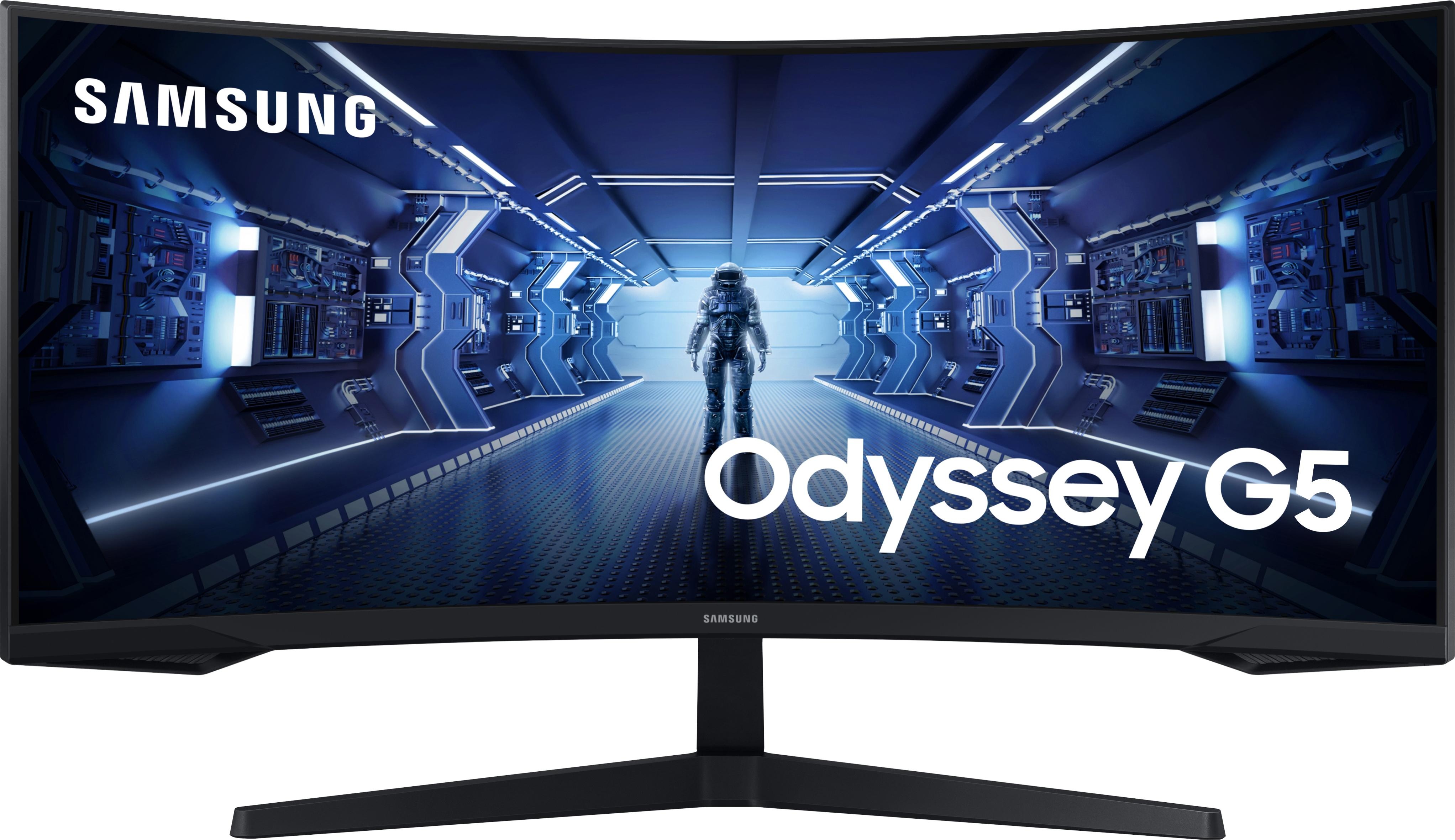 Samsung Odyssey G5 - G55T (3440 x 1440 Pixel, 34"), Monitor, Schwarz