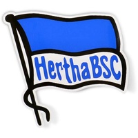 Hertha BSC Berlin Aufkleber - Logo mittel - 8.7 x 8.1 cm Sticker, Autoaufkleber - Plus Lesezeichen I Love Berlin
