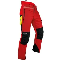 Pfanner® Schnittschutzhose GLADIATOR II, Klasse 2, rot 1 Stück, Größe: 3XL - kurz