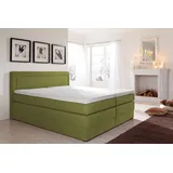 HAPO HAPO, Boxspringbett mit Bettkasten grün,