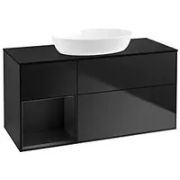 Villeroy & Boch Finion Waschtischunterschrank GA62PDPD 120cm, Abdeckplatte black