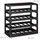 Relaxdays Weinregal 52 x 52 x 25 cm Schwarz