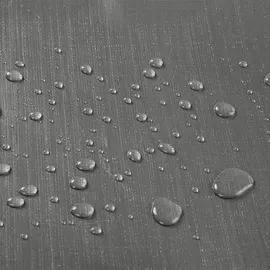 Woltu Abdeckplane wasserdicht 180 g/m2 PE grau 1,5x6 m