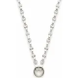 LEONARDO "Halskette Romea Clip&Mix" Gr. 50, silber (edelstahlfarben), Halsketten, Damen, 50, Edelstahl, L: 50 B: 6mm, B:6mm