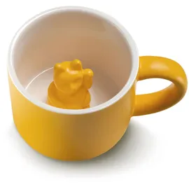 donkey products Maneki Neko Kaffeetasse 0,15 l Gelb
