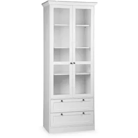 Finori Vitrine Laurito 80 x 45 x 200 cm Weiß
