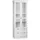 Finori Vitrine Laurito 80 x 45 x 200 cm Weiß