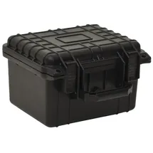 vidaXL Flugkoffer Tragbar Transportkoffer Fotokoffer Kamerakoffer Schutzkoffer Universalkoffer Aufbewahrungskoffer Schwarz 27x25x18cm PP