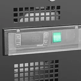 Polar Refrigeration Polar Serie G Getränkekühlschrank 490 l 2 Schiebetüren 900 mm hoch Schwarz