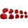 Ocùn Ocun 5 Jugs Klettergriffe - Red - One Size,