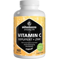 Vitamaze Vitamin C gepuffert 1000 mg hochdosiert + Zink